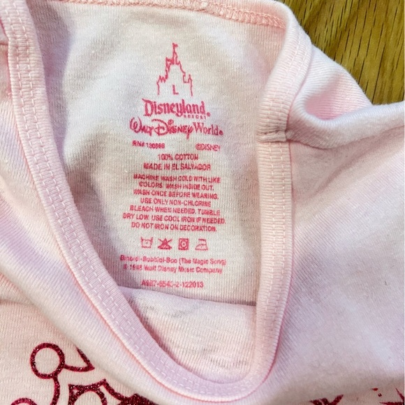 DISNEY WORLD BIBBIDI BOBBIDI BOUTIQUE CINDERELLA PINK TEE - Picture 7 of 10